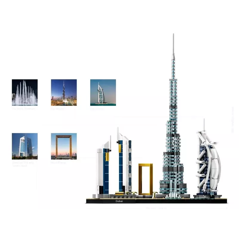 LEGO Architecture Dubai Skyline Collection 21052 Set da costruzione