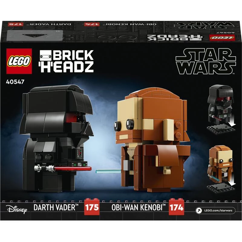 LEGO BrickHeadz Obi-Wan Kenobi e Darth Vader (40547)