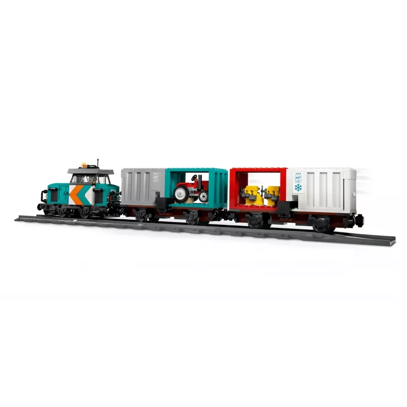 LEGO City 60509 treno merci portuale con gru e camion