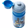 LEGO City Borraccia 390 ml blu con beccuccio in silicone morbido e tappo semitrasparente, PP/silicone, 1 pezzo (40561735)