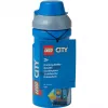 LEGO City Borraccia 390 ml blu con beccuccio in silicone morbido e tappo semitrasparente, PP/silicone, 1 pezzo (40561735)