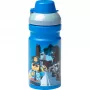 LEGO City Borraccia 390 ml blu con beccuccio in silicone morbido e tappo semitrasparente, PP/silicone, 1 pezzo (40561735)