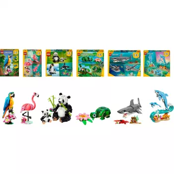 LEGO Creator Wild Animals bundle set di mattoncini 3-in-1 (1171 pezzi)