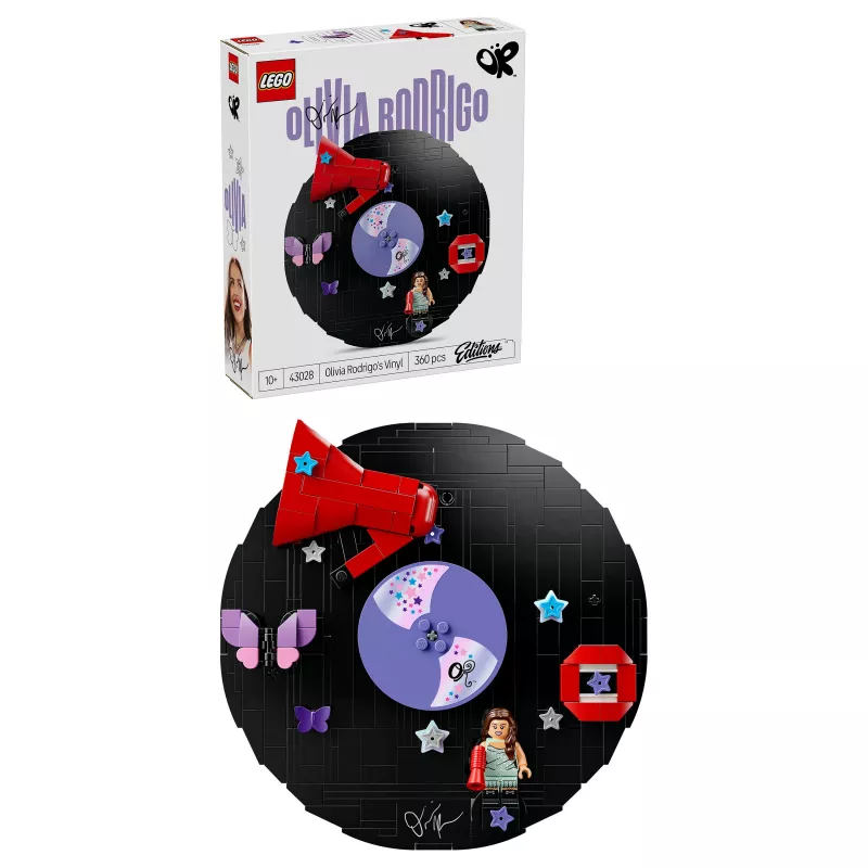 LEGO DOTS 43028 Olivia Rodrigo's Vinyl Record - set creativo fai-da-te
