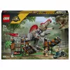 LEGO Jurassic World 77982 Fuga dello Spinosauro, set di costruzioni con moto e 2 minifigure (820 pezzi, 9+ anni)