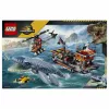 LEGO Jurassic World 77983 Mosasaurus Dinosaur Boat Attack (280 pezzi, 3 minifigure, da 7 anni)