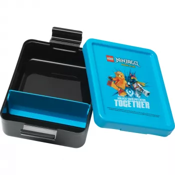 LEGO Portamerenda Ninjago Blu/Nero in PP con grafiche emoticon 1,2L