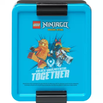 LEGO Portamerenda Ninjago Blu/Nero in PP con grafiche emoticon 1,2L