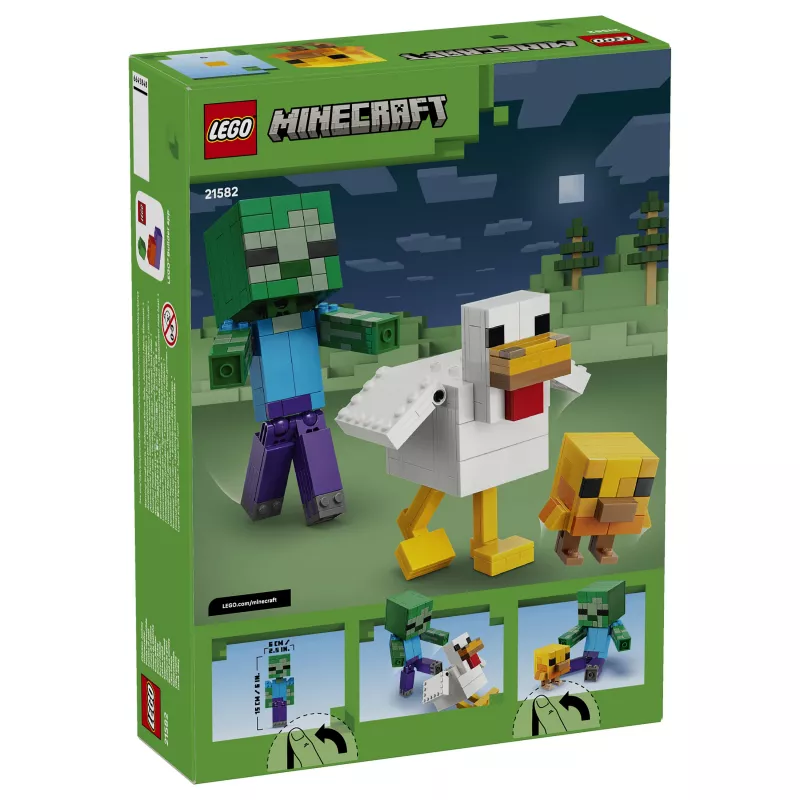 LEGO Minecraft 21582 Chicken Jockey set da costruzione
