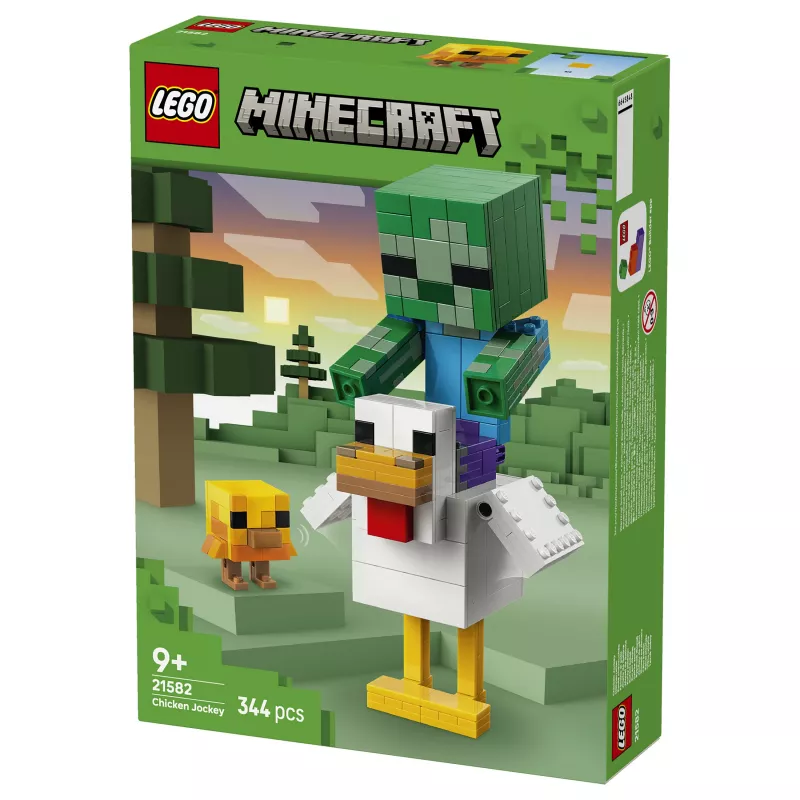LEGO Minecraft 21582 Chicken Jockey set da costruzione