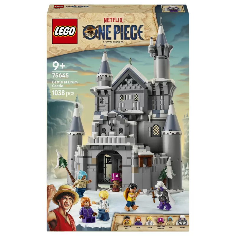 LEGO One Piece 75645 Battaglia al castello di Drum set di costruzioni (1038 pezzi, 6 minifigure, 9+)