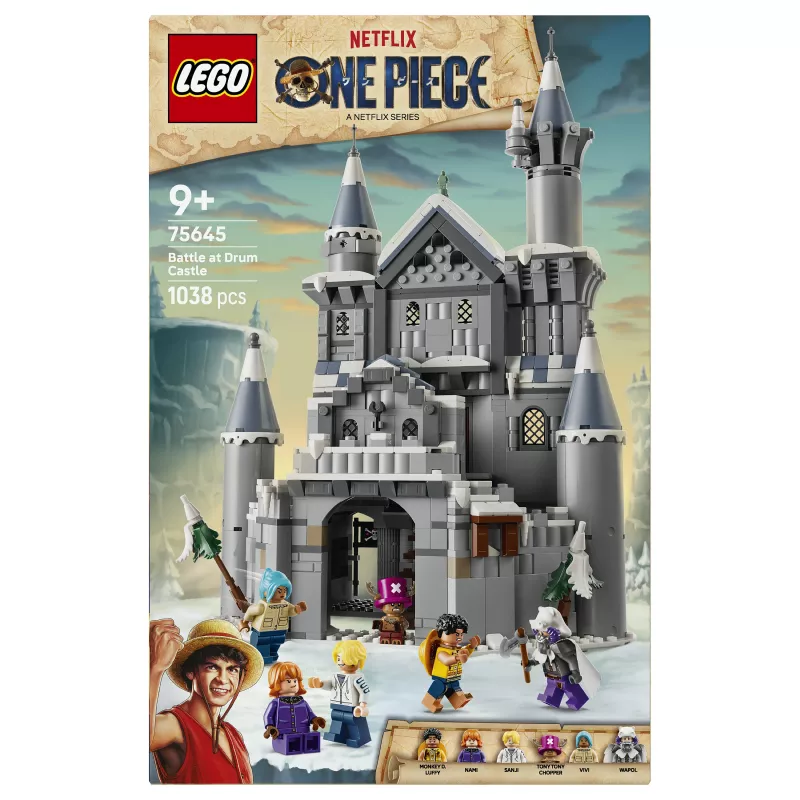 LEGO One Piece 75645 Battaglia al castello di Drum set di costruzioni (1038 pezzi, 6 minifigure, 9+)