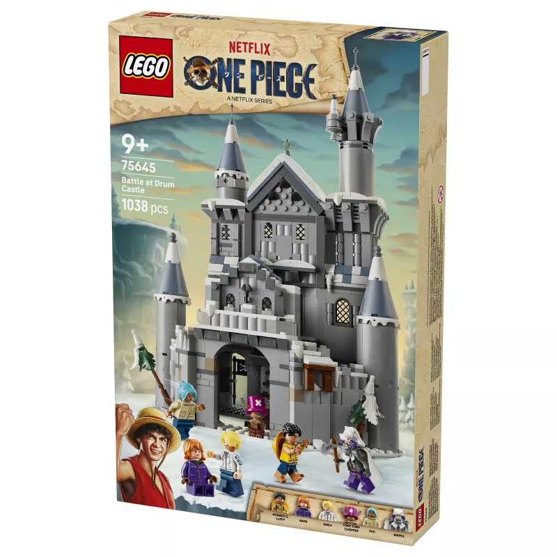 LEGO One Piece 75645 Battaglia al castello di Drum set di costruzioni (1038 pezzi, 6 minifigure, 9+)