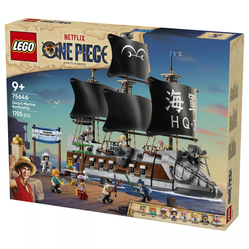 LEGO One Piece 75646 Garp's Marine Battleship set da costruzione