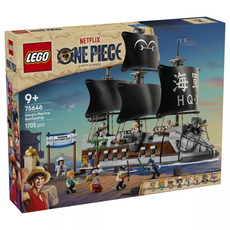 LEGO One Piece 75646 Garp's Marine Battleship set da costruzione