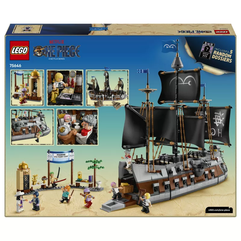 LEGO One Piece 75646 Garp's Marine Battleship set da costruzione