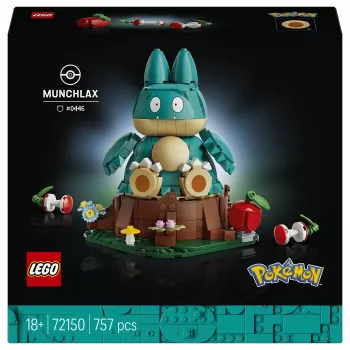 LEGO Pokémon 72150 Munchlax figura da costruire (823 pezzi, da 10 anni)