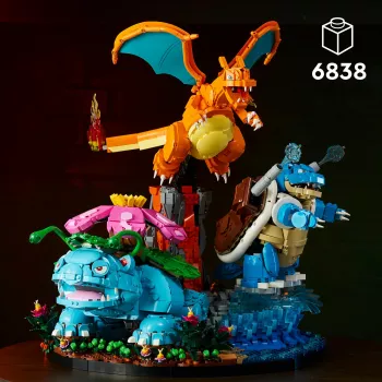 LEGO Pokemon 72153 Venusaur, Charizard e Blastoise