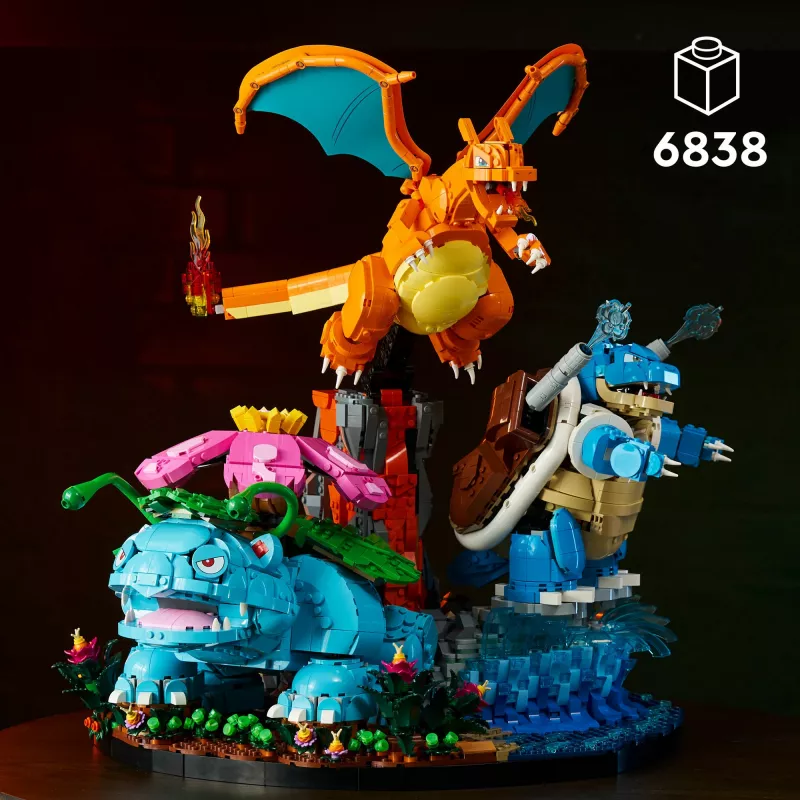 LEGO Pokemon 72153 Venusaur, Charizard e Blastoise