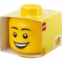 LEGO Storage Head Happy Boy grande giallo 8.5L contenitore in polipropilene a forma di testa minifigure (40320820)