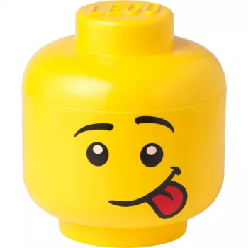 LEGO Storage Head Silly Large Yellow Contenitore 8.5L a forma di testa Minifigure