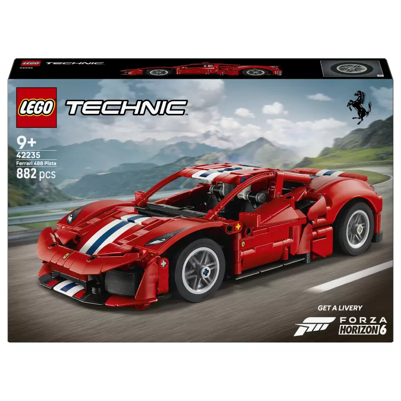 LEGO Technic 42235 Ferrari 488 Pista Set modello auto da corsa