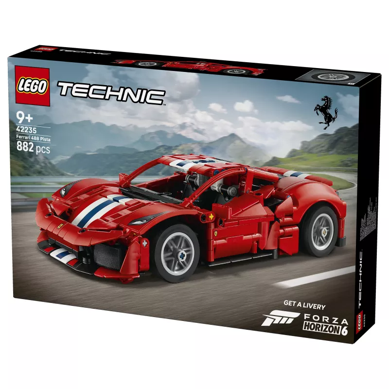 LEGO Technic 42235 Ferrari 488 Pista Set modello auto da corsa