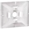 Legrand 032065 Base per fascette, adesiva e avvitabile, naturale, 100 pezzi