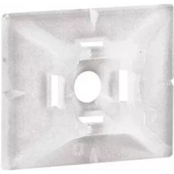 Legrand 032065 Base per fascette, adesiva e avvitabile, naturale, 100 pezzi