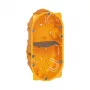 Legrand Batibox 080042 Scatola per pareti cave, 2 posti, 2 moduli, profondità 40 mm, grigia