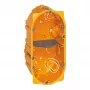 Legrand Batibox scatola da incasso per cartongesso 2 posti 2 moduli profondità 50 mm 080052