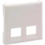 Legrand Niloé Step placca a 2 posti per RJ11/RJ45, bianco ultra 864143