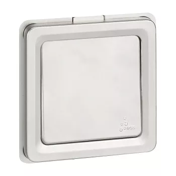 Legrand Soliroc 077811 interruttore universale on/off e deviatore, 1 polo, 10AX, 250V, IP55, IK10, grigio