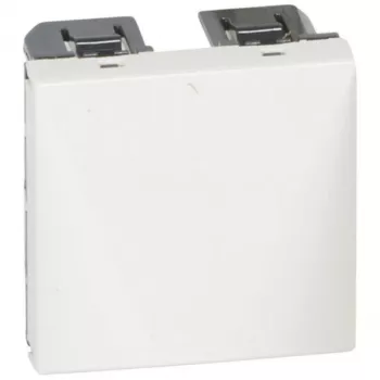 Uscita cavo Legrand Valena Life 2 moduli bianca con scarico di trazione - 077550