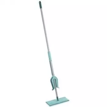 LEIFHEIT Picobello Micro Duo lavapavimenti con strizzatore a leva, testa in microfibra 33 cm, manico in acciaio 140 cm, verde/bianco
