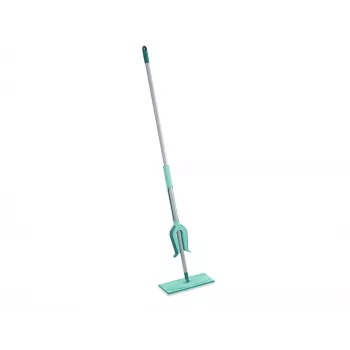 LEIFHEIT Picobello Micro Duo lavapavimenti con strizzatore a leva, testa in microfibra 33 cm, manico in acciaio 140 cm, verde/bianco