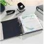 Raccoglitore Leitz 1050 Standard A4 52 mm nero cartone riciclato con fessure, foro per dito, angoli in metallo 1050-50-95