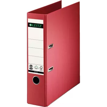 LEITZ raccoglitore ad anelli 180° A4 80 mm rosso cartone rivestimento in carta 1007-00-25