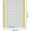 LEITZ separatori A4 giallo 160 g/m² confezione da 25 16523015
