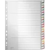 LEITZ A4 raccoglitori in plastica extra larghezza, 20 pezzi, foratura universale, bianco traslucido 1278-00-00