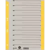 Separatori A4 extra-large LEITZ in cartoncino kraft, 230 g/m², grigio con linguette bianche gialle, set da 10 pezzi 1652-00-15