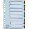 Esselte A4 Mylar Divisori con indice A-Z, 20 parti, multicolore (100167)