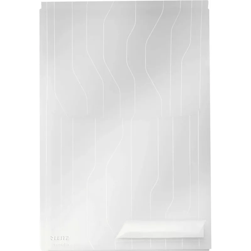 LEITZ CombiFile Maxi A4 cartella portadocumenti e raccoglitore combinato, trasparente, 0,20 mm PP, confezione da 10 (4727-00-03)