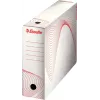 LEITZ Esselte scatola archivio, dorso 100 mm, cartone ondulato bianco con linee prestampate per l'organizzazione (128201)