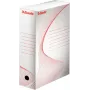 LEITZ Esselte scatola archivio, dorso 100 mm, cartone ondulato bianco con linee prestampate per l'organizzazione (128201)
