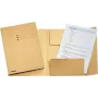 LEITZ Esselte Cartella per documenti legali, DIN A4, cartoncino manila, 275 g/m², camoscio con 3 alette sul lembo inferiore, stampa a righe sulla copertina anteriore, 50 pezzi (1033304)