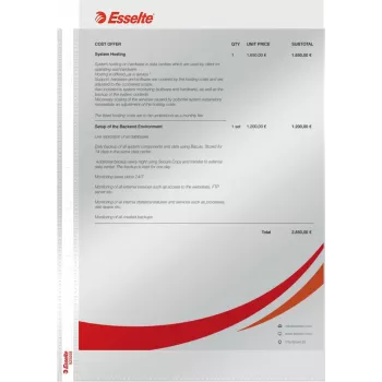 LEITZ Esselte Cartella portadocumenti standard A4, polipropilene, cristallo trasparente, 0,06 mm, apertura superiore, protezione documenti, foratura multipla, bordo rinforzato, confezione da 100 (925008)