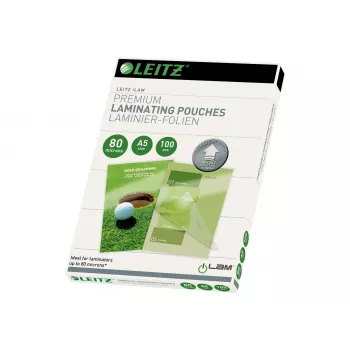 Leitz iLAM UDT pellicole per laminazione A5, 125 micron, trasparente lucido, confezione da 100 74920000