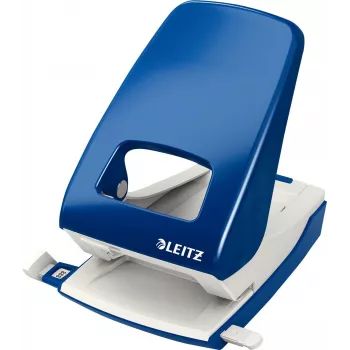 LEITZ Nexxt 5138 blu perforatrice 40 fogli 2 fori con base in metallo e parte superiore in plastica 5138-00-35