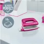 Leitz NeXXt Series WOW perforatore mini in metallo, rosa, 2 fori, 10 fogli, finitura metallica 5060-10-23